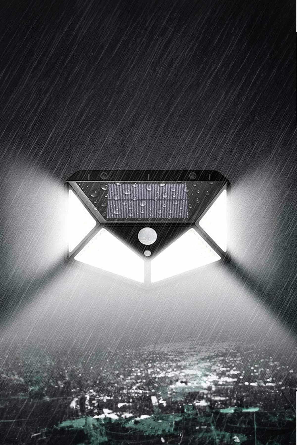AG aydınlatma 100 LED’li Solar Hareket Sensörlü Bahçe Lambası | 20W | IP65 | 3 Modlu Akıllı Aydınlatma