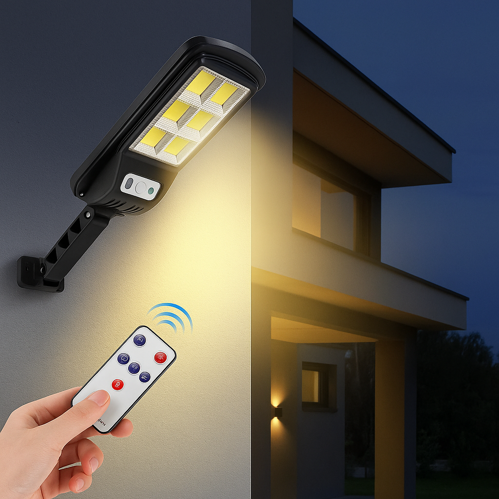 AG aydınlatma Solar Kumandalı LED Sokak Armatürü – 60W / 1000 Lümen