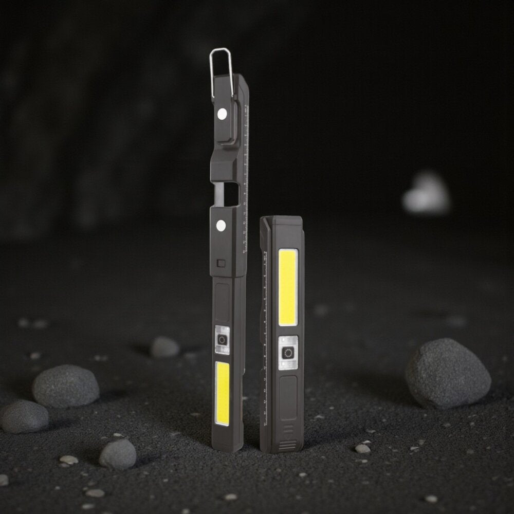 USB Şarjlı Mıknatıslı ve Cetvelli Çalışma Feneri