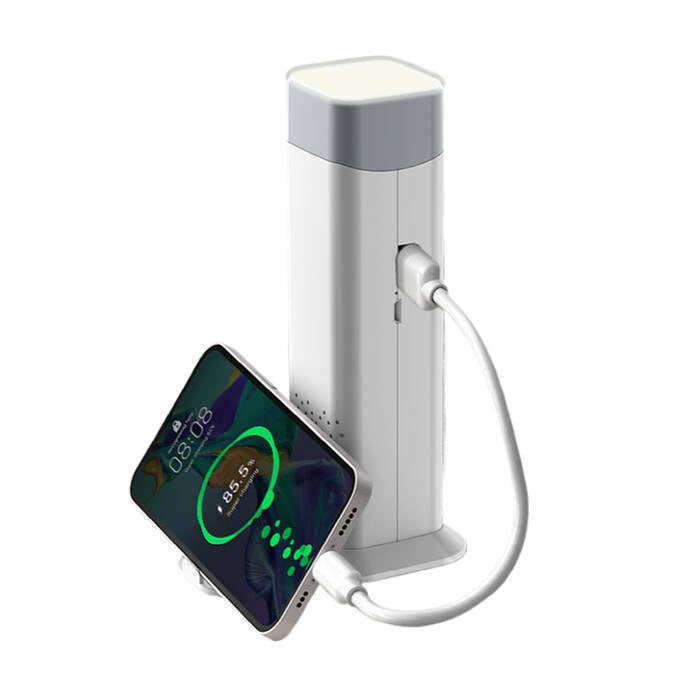 USB Şarjlı Powerbank Özellikli LED El Feneri